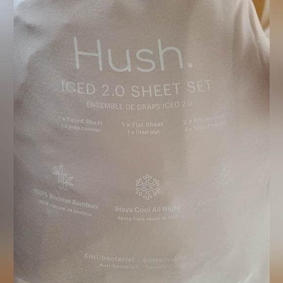 Hush. Iced 2.0 Sheet Set, Double/Full, Blush Pink - Picture 5 of 5